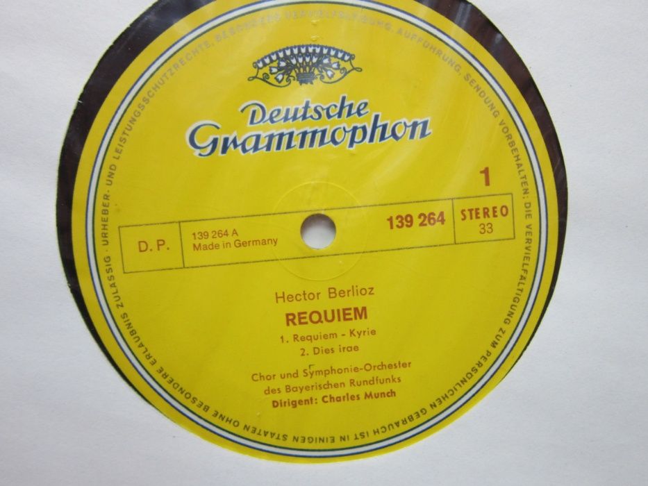 vinil Berlioz Requiem Charles Munch,Peter Schreier 2LP Germany 1968