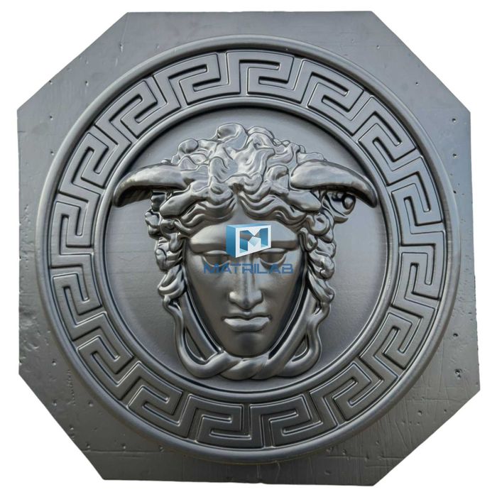 Matrite panouri 3D medalioane leu si Versace bitcoin