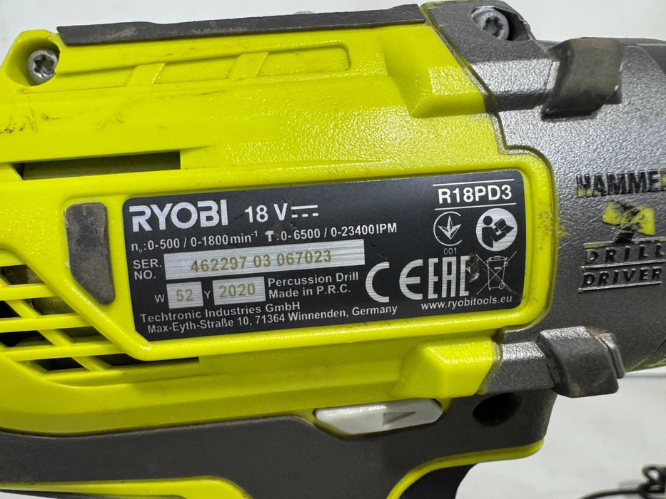 Винтоверт - Ryobi 18 V li ion