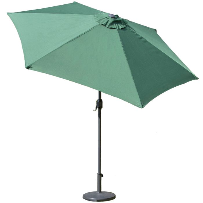 Umbrela de gradina, MultiGarden, 270cm, verde, cu mecanism de inclinare, 6 brate, noua