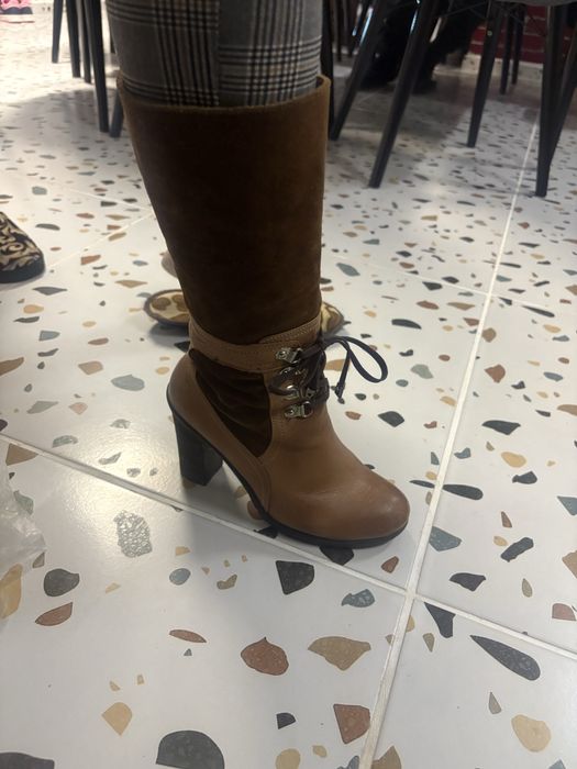 Дамски ботуши естествена кожа 37