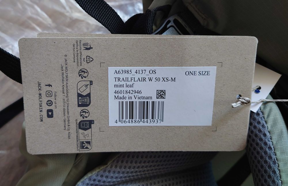 Rucsac trekking femei Jack Wolfskin 50+5L