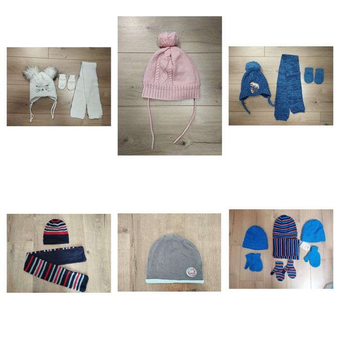 Детски шапка с ръкавици