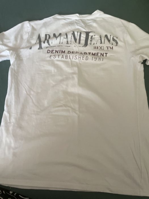 Тениска S размер, цвят слонова кост маркова