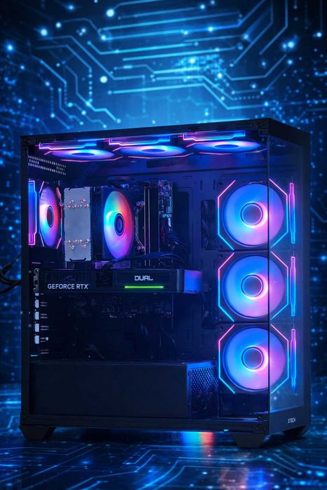 Игровой ПК 27" 240hz i5-14400 + RTX 5060 | 32GB DDR5 | 1TB РАССРОЧКА