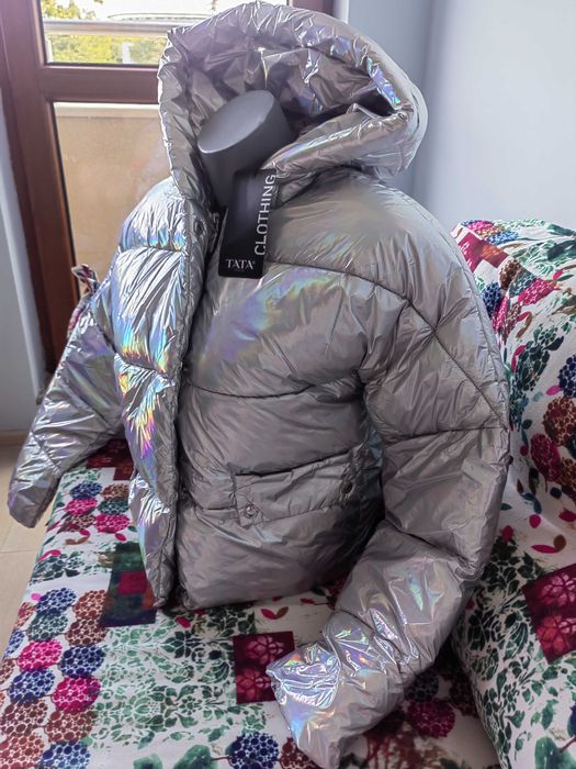 Ново! Дамско яке Tata Цвят Хром