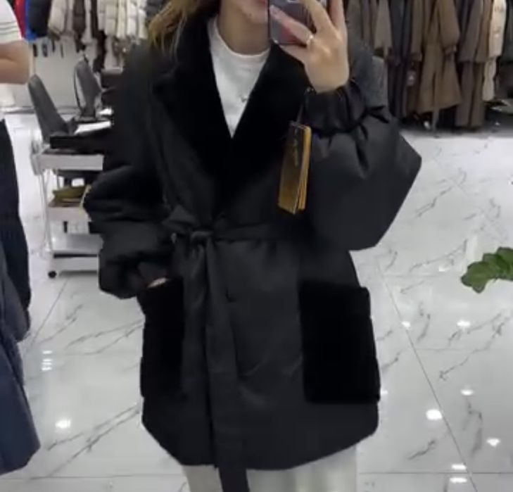 парка женская зимняя с натуральным мехом