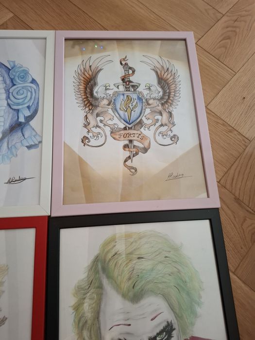 Tablouri acrilic sau in creioane colorate