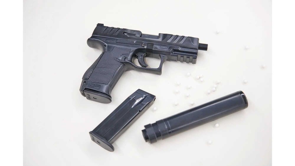 Еърсофт пистолет Walther PDP Compact 4 + заглушител (Пружинен) UMAREX Германия