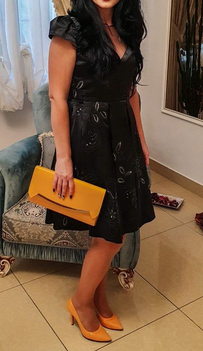 Rochie tafta neagra S/M