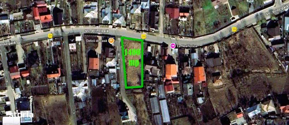 Teren intravilan 1.400 mp Horpaz  Str. PRINCIPALA  180.000 euro neg