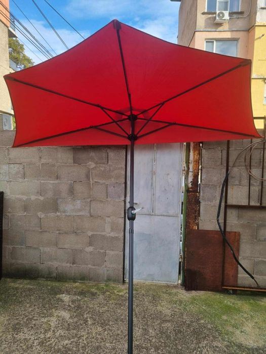 Чадър за тераса и балкон, половин чадър, козирка