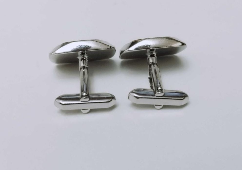 Vechi butoni camase argint 835 si piatra ochi de tigru, copii