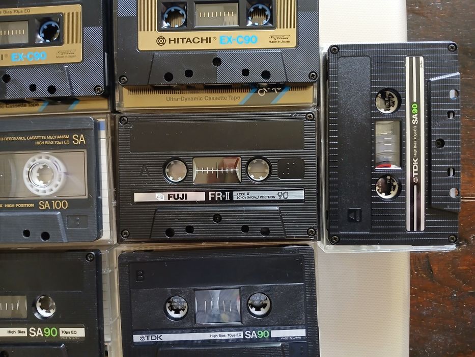 Lot de 9 casete audio Chromdioxid