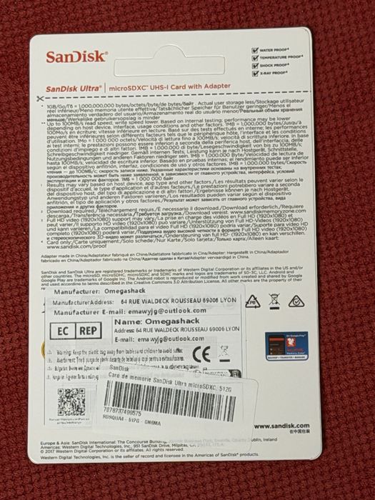 Card de memorie sandisk ultra 512 GB