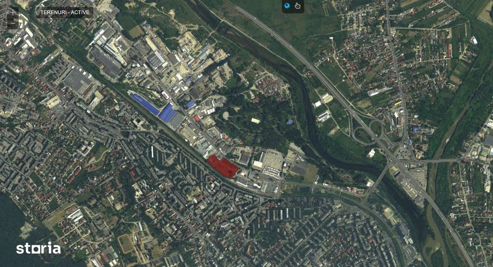 Teren de vânzare central, 18000 mp, acces asfaltat intravilan