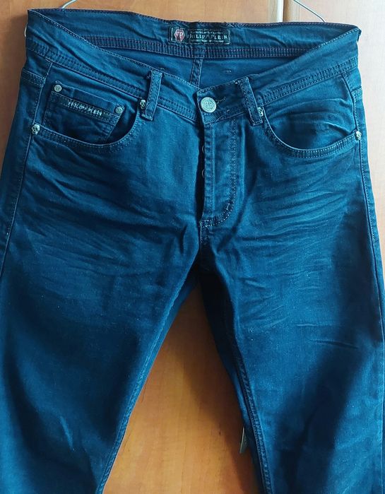 Philipp Plein Skull Skinny Jeans W29 Men Authentic Dark Blue Designer