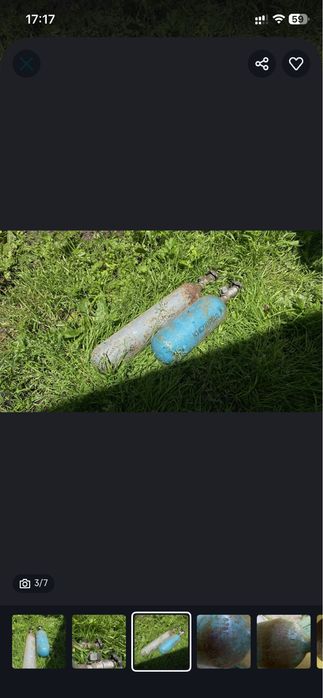 Продам кислородные балоны 5л и 2л