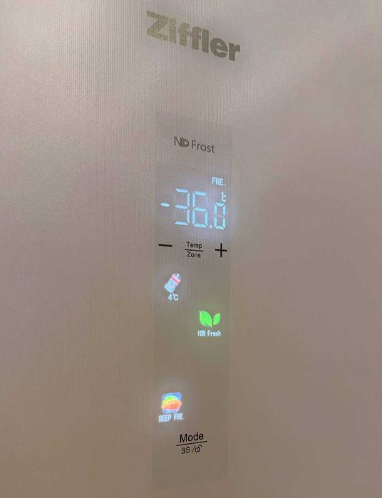 Холодильник Ziffler LRF-345BFWG Inverter  No Frost 345 л