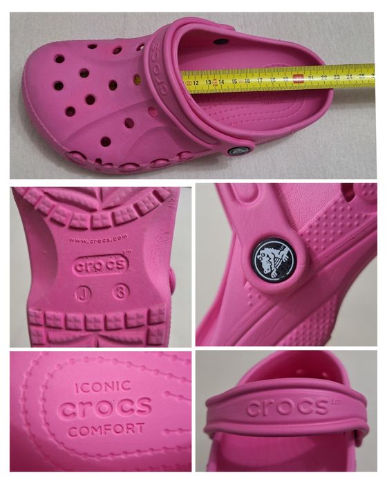 Saboți CROCS Kids Baya Clog J3 sandale papuci flip-flop nr 34-35 EU