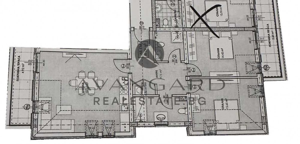 Продава се Тристаен апартамент в Пловдив, Остромила - 124 кв.м за 1232 €/кв.м - Снимка #2