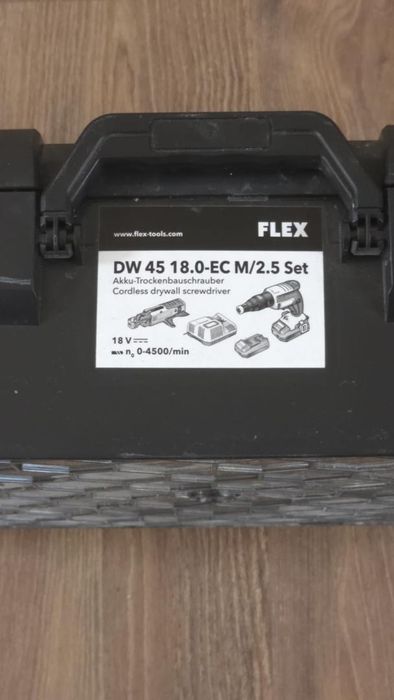 Masina de insurubat Flex DW 45 18.0-EC M/2.5 Set, cuplu maxim 28 -P-