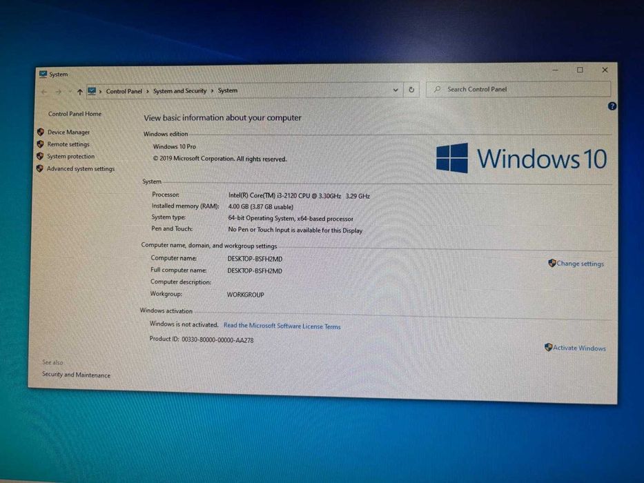 PC Tarox Business | Intel i3 | 1TB Stocare | Windows 10 Optimizat | Verificat Tehnic
