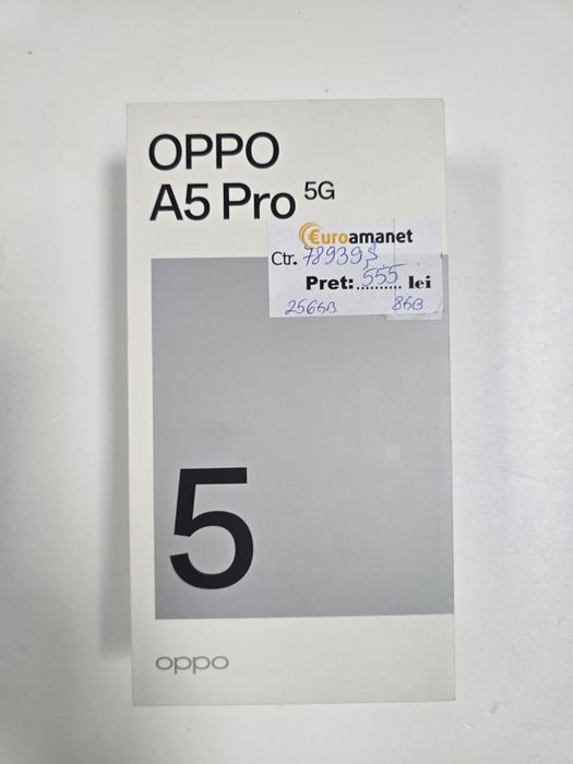 Telefon mobil OPPO A5 Pro, Dual SIM, 8GB RAM, 256GB -P-