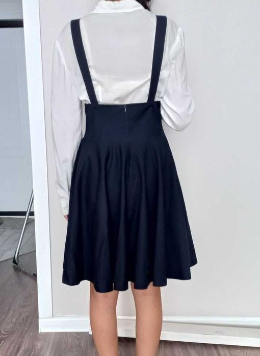 школьная юбка на лямках glasman