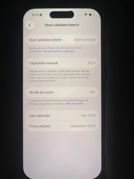 De vanzare iphone 16 pro gold 256 GB