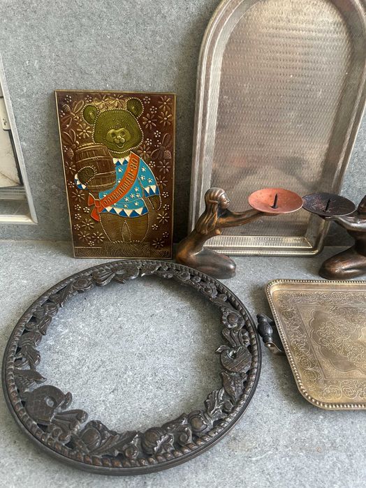 Подносы Подсвечник  и другие предметы