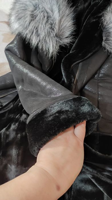 Тёплая женская дублёнка