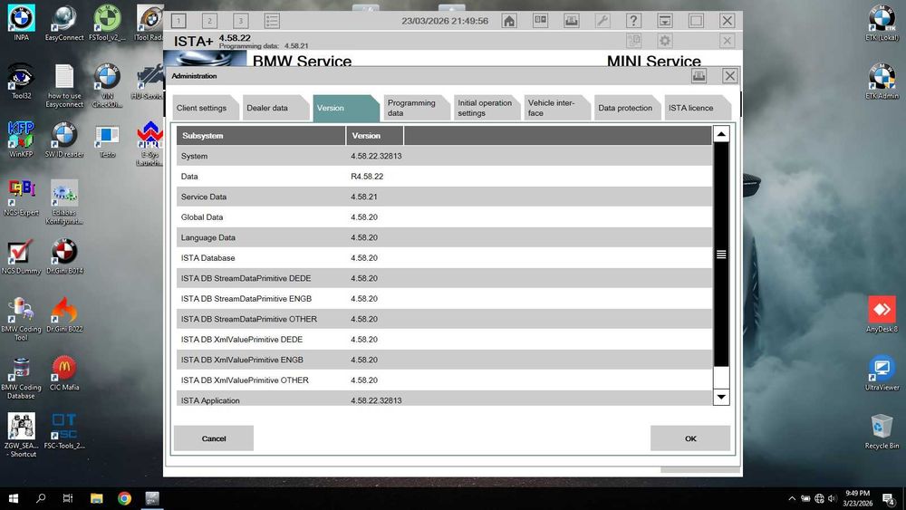 SSD 1Tb BMW ISTA+ 4.58.22 & ISTA-P 3.72 Inpa, NCS E-Sys, ETK KSD
