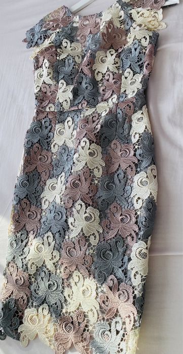 Rochita Asos Dantela Roz-Gri 36