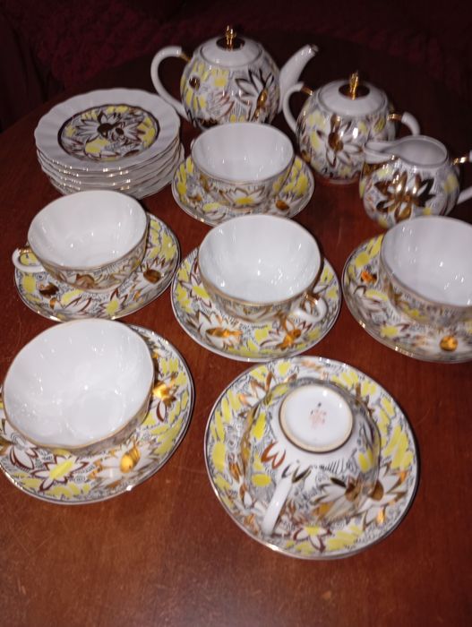 Чайный сервиз Золотые Ромашки