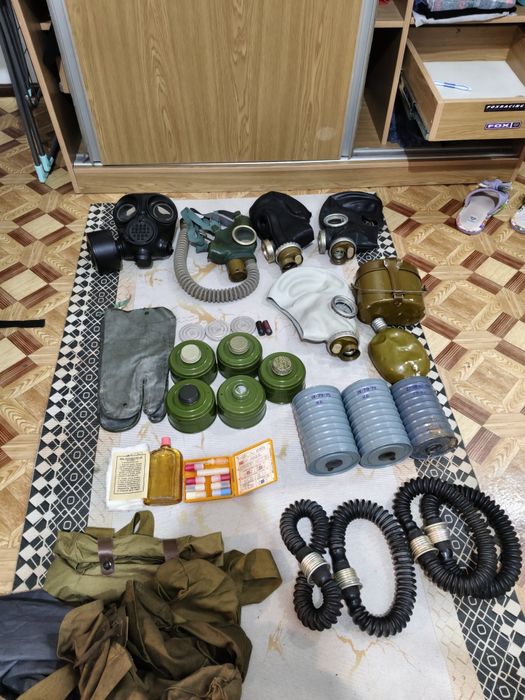 Предметы Г.О противогазы и т.д