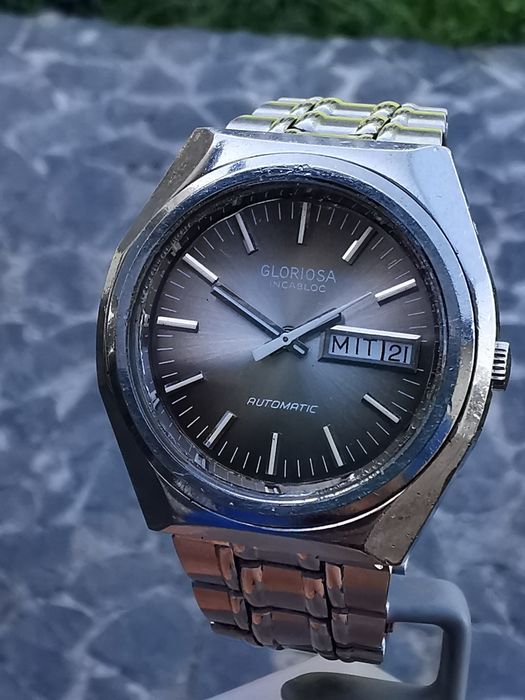 Ceas Gloriosa Automatic Calendar - Oțel - 37*39 mm-Funct. Impecabil!