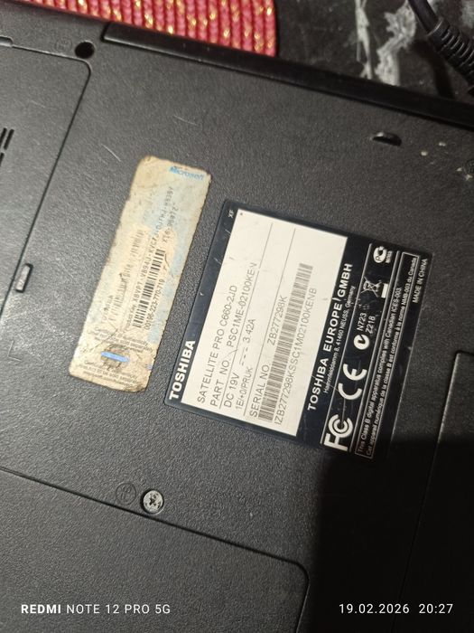 Laptop Toshiba C660 satellite