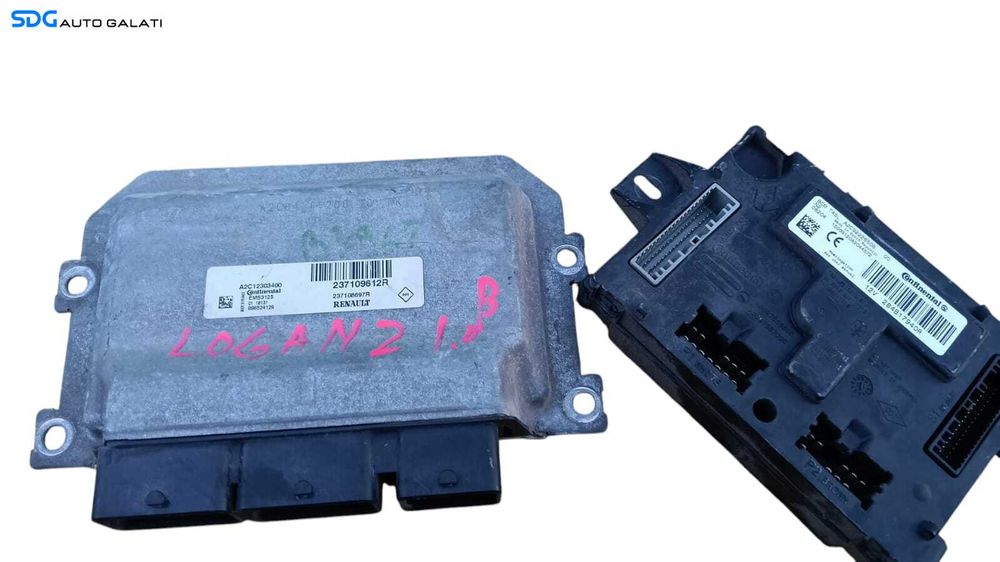 Kit Pornire ECU Calculator Motor Calculator Confort CIP Cheie Imobilizator Dacia Logan 2 1.0 Benzina 2012 - 2022 Cod 237109612R 284B17940R [M8315]