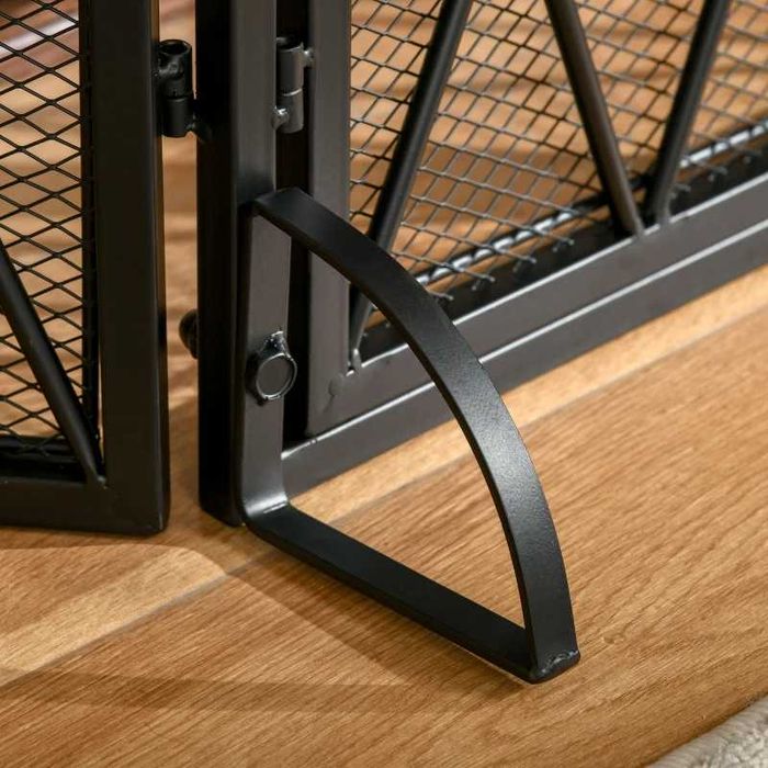 HOMCOM Защитен екран от искри, сгъваем, 3-частичен, 120 см x 79 см