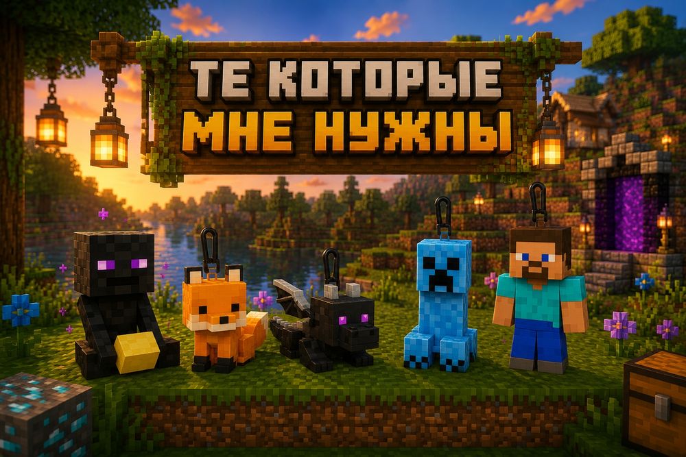 Обмен фигурок kinder joy Minecraft