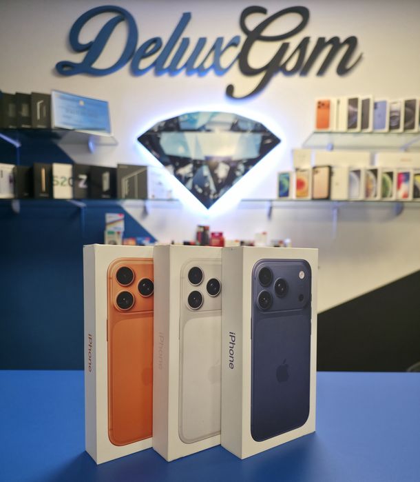 Iphone 17 Pro / Blue/Orange/Silver / sigilat / 256/512 GB/1TB /DeluxGS