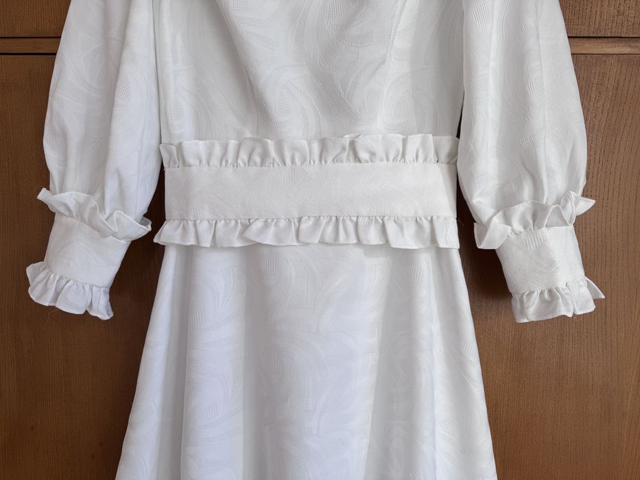 Луксозна ретро булчинска рокля от 70-те размер 42 модна къща Валентина