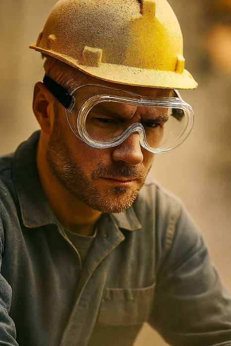 Очки защитные от пыли, для работы в пыльной среде.