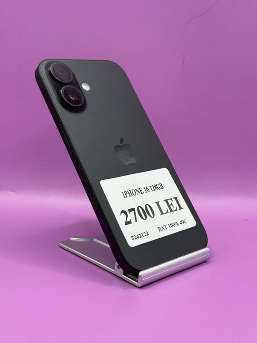 Iphone 16 128Gb 100% •Amanet Matei Crangasi•52421