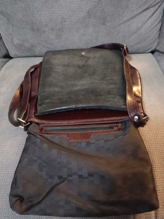 Geanta dama de umar din piele naturala vachetta crossbody coniac