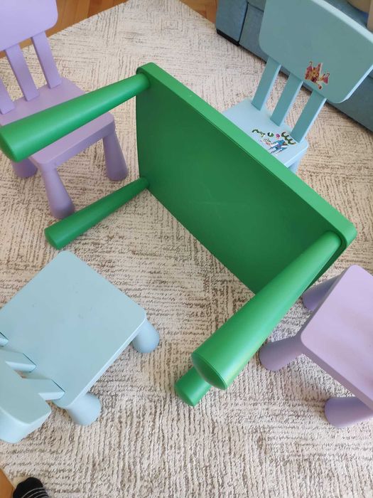 Masa cu scaune ikea pentru copii