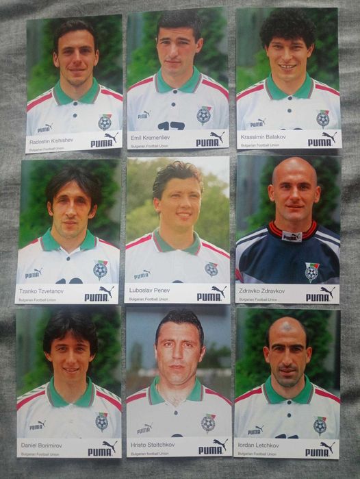 Картички и снимки на играчи от националния отбор - различни размери