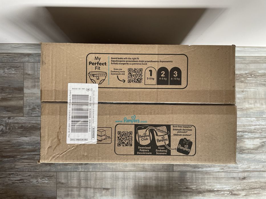 Памперс премиум  1- Pampers пелени 2-5кг. 156 бр.