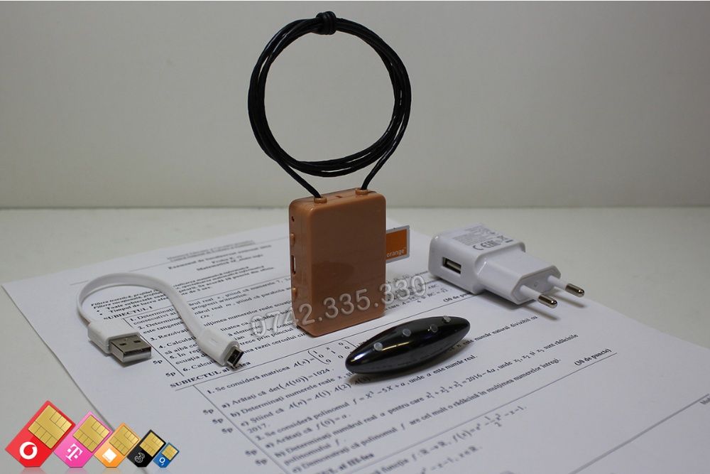 Cutiuta GSM cu Casca Copiat Microvibratii/ Sisteme de Copiat